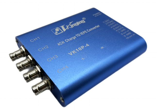VK10P-4/8/16 multi-channel IEPE constant current drive amplifier adapter 4 channel 0.5Hz - 100kHz - Image 2